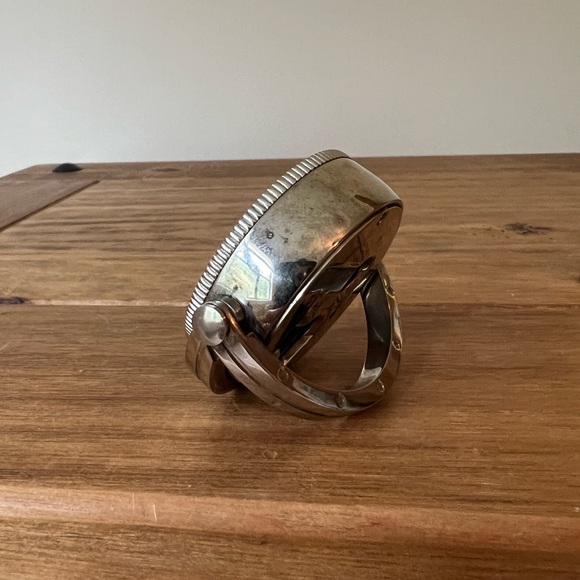 Levenger Time Zone International Clock SRA4/V357 Desk Executive Silver clock - Picture 6 of 11